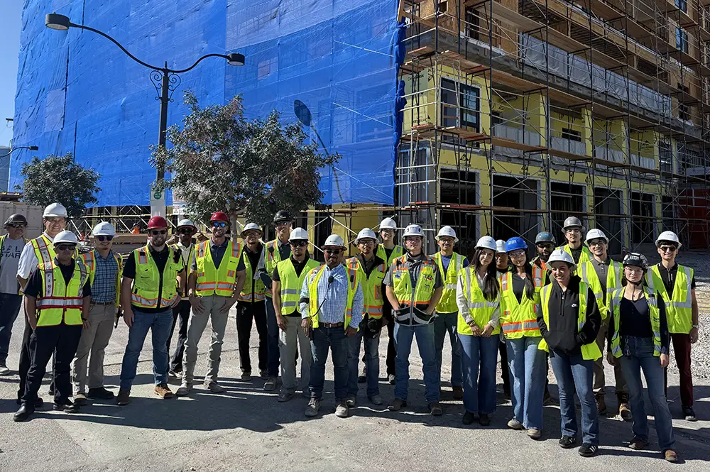 Burke CGI | Internship | Group of Engineers Onsite in Construction Gear