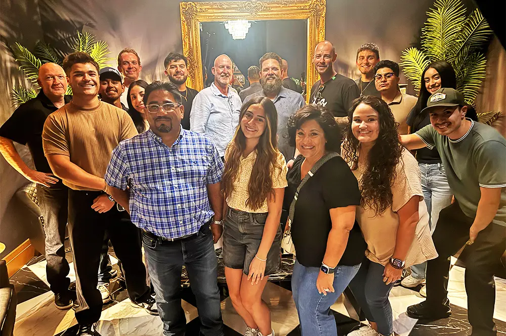 Burke CGI | Internship | Group Photo with Mirror