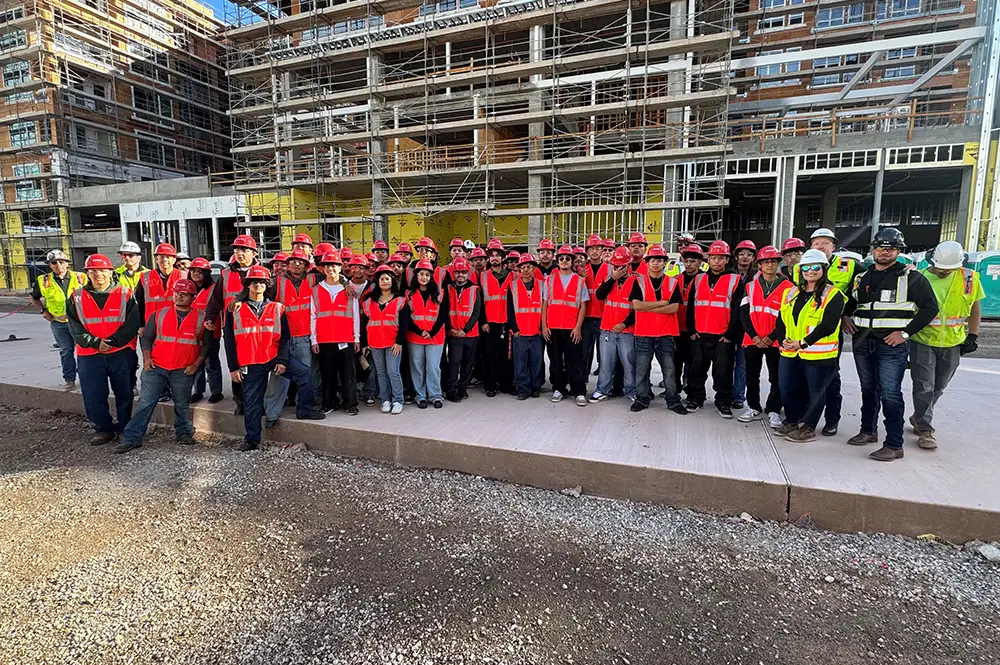 Burke CGI | Internship | Large Group Photo of Engineers Onsite